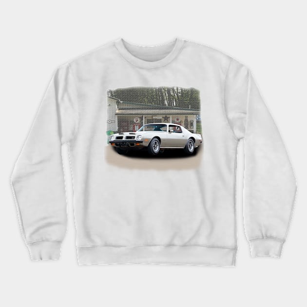 1974 Pontiac Formula Firebird Crewneck Sweatshirt by Permages LLC